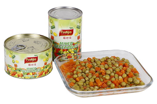 Canned mixed vegetable with high quality