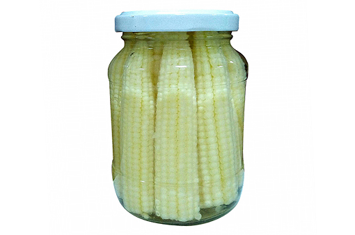 Canned cut baby corn in brine